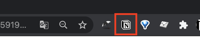 Notion Web Clipper アイコン追加